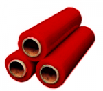 Стретч-пленка цветная красная 17мкм; 20мкм; 23мкм/500мм - 2,0 кг (вес)