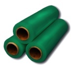 Стрейч пленка цветная зеленая 20мкм;23мкм/500мм-1,0кг (вес) для переезда