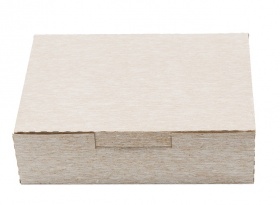 Упаковка картонная для пирожного и выпечки серия "Fupeco SweetBox Эконом" до 1 кг, 200*140*80 бел/бел