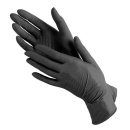 Перчатки нитриловые неопудренные, цвет черный, размер S