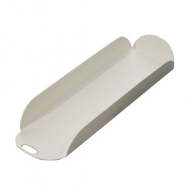 Коробка для пирожных с прозрачной пластиковой крышкой, Серия "Fupeco GlassTopSweetBox" Премиум, бел/бел. Размер 250*150*70 мм.