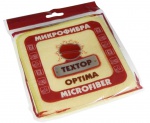 Салфетка для уборки из микрофибры (для окон, стекол и зеркал) TexTop