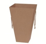 Коробка картонная для доставки букетов, трапеция, из гофрокартона, бур/бур, р-р 230*480*580 мм