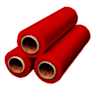 Стретч пленка цветная красная 17мкм; 20мкм; 23мкм/500мм - 1,0 кг (вес)