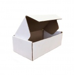 Гофрированная коробка 125*75*40 серия "Fupeco SweetBox" Эконом под пирожное из микрогофрокартона бел/бур