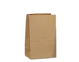Пакет пищевой бумажный 70 гр./м2, Крафт, 1 сл 385*320*200