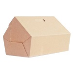 Гофрированная картонная коробка серия "Fupeco HandBox" 310*210*260*110 сумка (чемодан) бур/бур