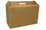 Гофротара 500*250*325 (41 л) сумка (чемодан) серия "Fupeco HandBox" из 3-х слойного гофрокартона бур/бур