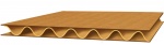 Гофрокартон листовой с целлюлозным слоем 1030*2000 3 сл. бур/бур Люкс