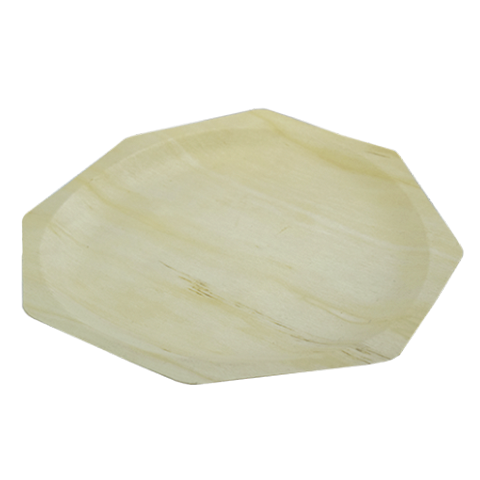 Тарелка деревянная, ромбовидная серии "Ecovilka", D-260мм, H-22мм