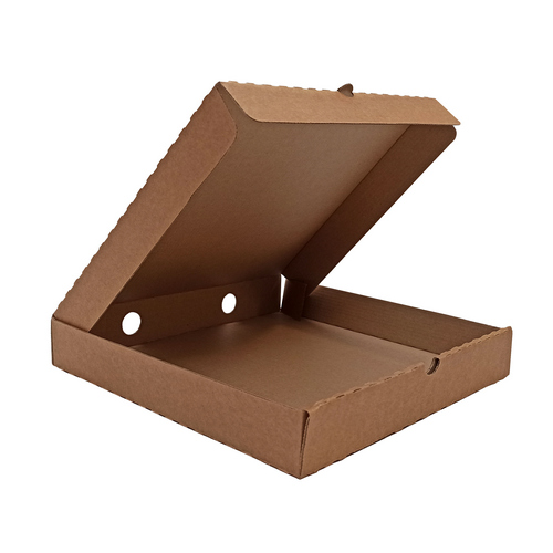 Гофроящик 300*230*40 для прямоугольной пиццы серия "Fupeco PizzaBox" Крафт из 3-х слойного микрогофрокартона бур/бур