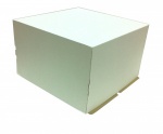 Гофрированная коробка для торта от 1 до 4 кг из гофрокартона бел/бур серия "Fupeco CakeBox" Эконом 300*300*300 (Д 15-29см)