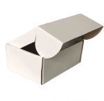 Гофрированная коробка 125*75*40 самосборная серия "Fupeco SweetBox" из микрогофрокартона бел/бур