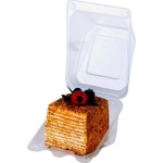 Контейнер пластиковый для Бенто торта (КД-116), р-р внешний 122*110,5*67мм