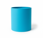 Коробка шляпная для доставки букетов 180*180 голубая матовая