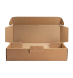 Гофрированная самосборная коробка 340*140*70  из микрогофрокартона бур/бур