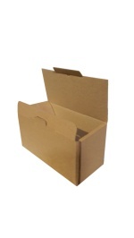 Гофрированная картонная коробка 155*75*85 для сувениров из микрогофрокартона бур/бур