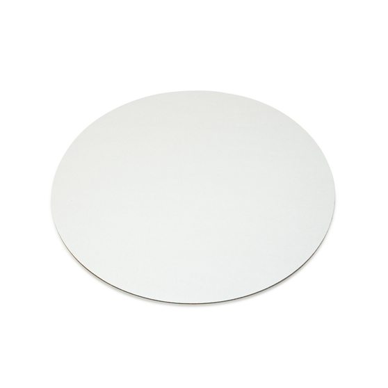Подложки картонные с ламинацией круглые D=28 см под торт или пирог. Цвет "белый", толщина 2.0 мм