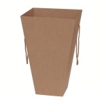 Коробка картонная для доставки букетов, трапеция, из гофрокартона, бур/бур, р-р 200*400*600мм