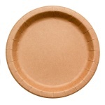 Тарелка бумажная с бортом d-230 мм крафт