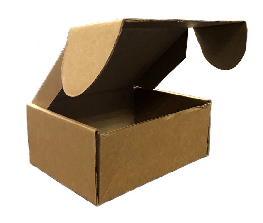 Гофрированная коробка 125*100*55 самосборная серия "Fupeco SweetBox" из микрогофрокартона бур/бур