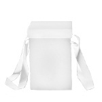 Коробка картонная для подарков. Самосборная. Декоративная р-р 175*175*250 мм. Крышка + дно цвет снаружи: белый/белый