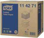Бумага туалетная Tork Advanced (114271) листовая мягкая, 2 сл.,19,0*11,0 см, Т3