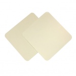 Подложки 115*108 мм под пирожное серия FUPECO Альбус из мелованного картона бел/бел