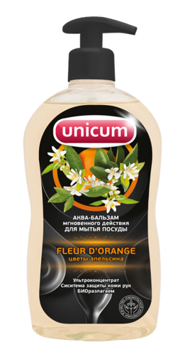 Средство для мытья посуды Unicum Fleur DOrange, 500 мл