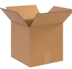 Гофрированная коробка 120*120*120 из микрогофрокартона 4-х клапанная бур/бур для маркетплейсов