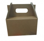 Гофроящик 200*150*120 сумка (чемодан) серия "Fupeco HandBox" из микрогофрокартона бур/бур