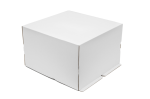 Гофрированная коробка для торта от 1 до 3кг серия "Fupeco CakeBox" Эконом Лучшая цена. 300*300*190 бел/бур
