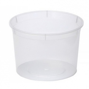 Контейнер пластиковый (супница) 500 мл, D-112мм, h=7 см для супов