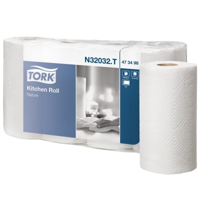 Полотенца в рулоне для кухни Tork Kitchen Roll (473498) 2сл, 90л