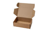 Гофрированная самосборная коробка 185*125*40 самосборный из микрогофрокартона бур/бур для маркетплейсов