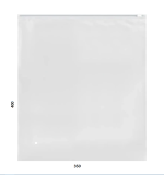 Матовый пакет Zip (зиплок ) с бегунком 350х400мм, 80мкм 