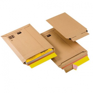 Курьерский (почтовый) конверт 150*200*0-35мм для доставки документов, книг, брошюр из микрогофрокартона бур/бур