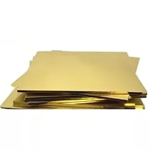 Подложки картонные с ламинацией квадратные 29*29 см под торт или пирог. Цвет "золото", толщина 1,25-1,3 мм