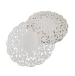 Салфетка ( подложка ) бумажная ажурная под торты, d-220мм, белая