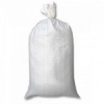 Мешок для мусора полипропиленовый белый 70гр., горловина - волнистый термообрез 55*95 см