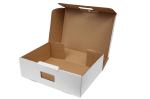 Гофротара 450*350*120 для обуви из 3-х слойного гофрокартона бел/бур