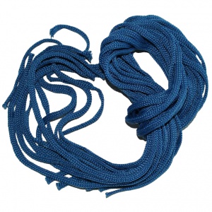 Шнурки синего цвета D 4 мм. Длина 1 метр