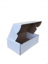 Гофрированная картонная коробка 170*105*55 для сувениров из микрогофрокартона бел/бур