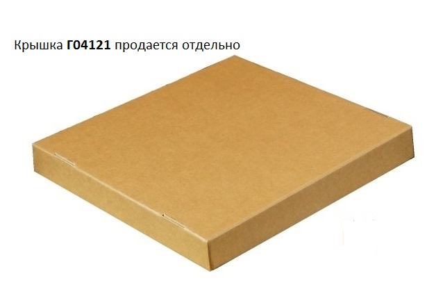 Картонная коробка для доставки букетов, из гофрокартона бур/бур, трапеция, р-р 160*300*420
