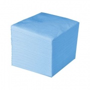 Салфетки бумажные 240*240 1сл. голубые, 100 шт
