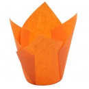 Форма бумажная "Тюльпан", оранжевая, р-р 50*80мм