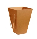 Картонная коробка для доставки букетов, трапеция , из гофрокартона бур/бур, р-р 160*300*420