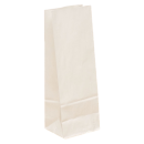 Пакет фасовочный без окна 260*100*70, из белой крафт бумаги для выпечки или фастфуда