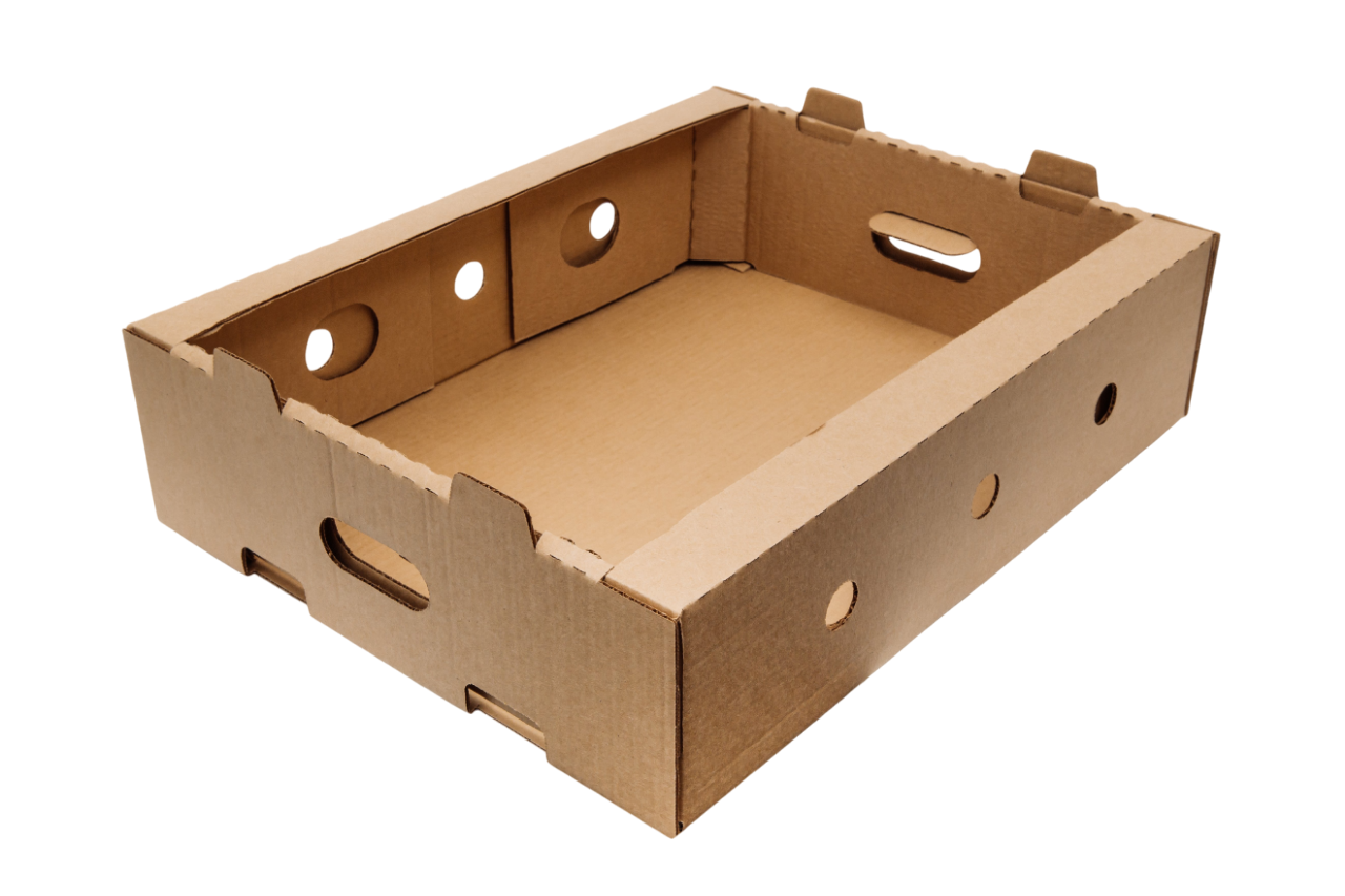Гофрированная картонная коробка 480*380*130 под мясо и полуфабрикаты из 3-х слойного гофрокартона бур/бур