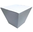 Коробка картонная для доставки больших букетов (низ)300*300*(выс)450*(верх)500*500 Т бел/бур